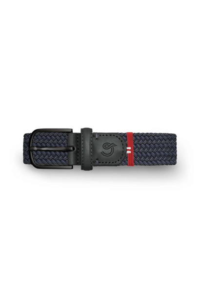 La Boucle Duo Belt - BB  Little Italy - Stretchable Woven Belt -  Midnight
