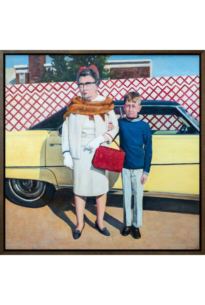 James King - Sunday best, 2025 - Oil on linen - 56x56cm framed
