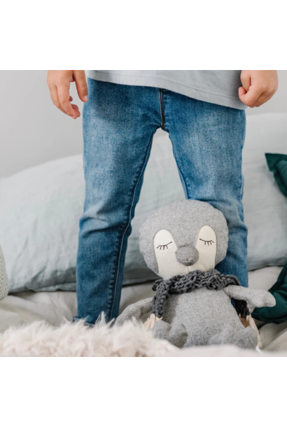 Stanley Penguin Soft Toy - Cotton and Australian Merino Wool blend Fabrics