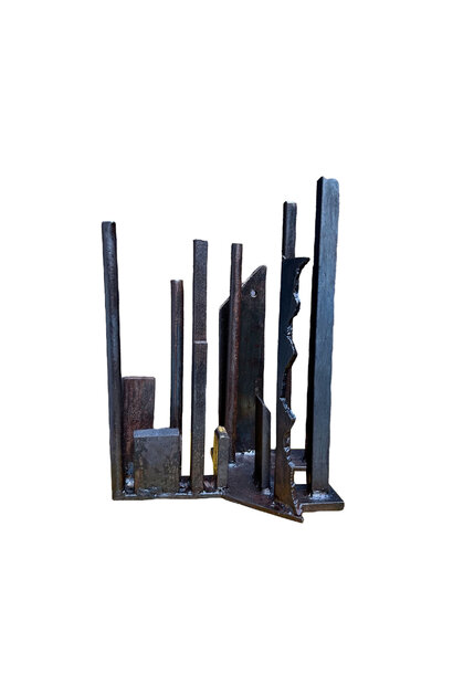 Francesco Petrolo - Centro Città 2, 2025 - Hand forged steel - 28x22x17cm