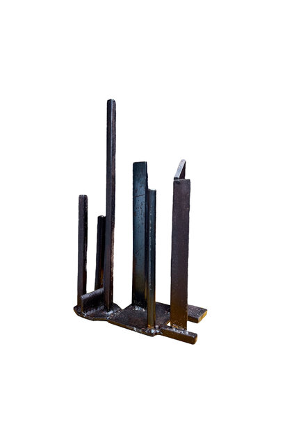 Francesco Petrolo - Centro Città 3, 2025 - Hand forged steel - 34x21x12cm