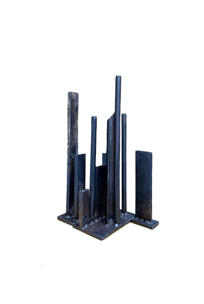 Francesco Petrolo - Centro Città 4, 2025 - Hand forged steel - 31x19x14cm