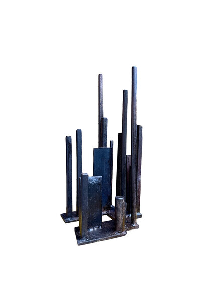 Francesco Petrolo - Centro Città 6, 2025 - Hand forged steel - 35.5x19x16cm