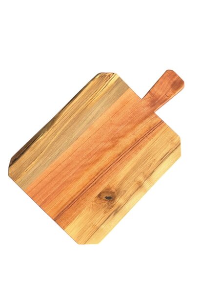 Hand Crafted Tasmanian Timber Cutting Board 8 - Sassafras, Celery Top Pine & Blackwood - Lovingly Handmade by Mr Minty's Brother - 42x26xH2cm
