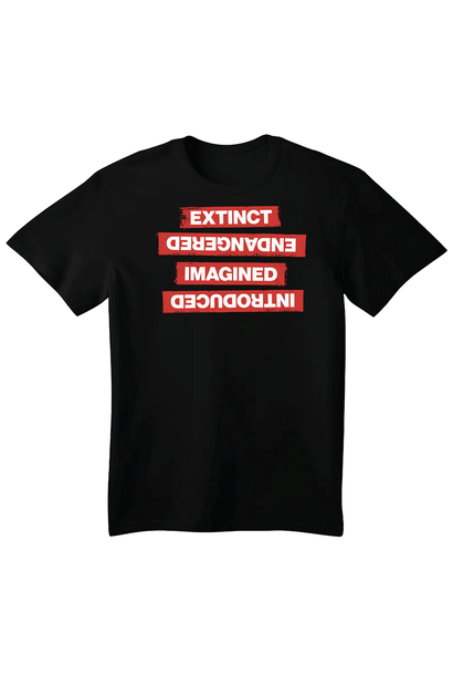 Paul O'Connor - Extinct/Imagined T-Shirt - 100% cotton, regular fit, screen printed in Australia - Limited edition of 21