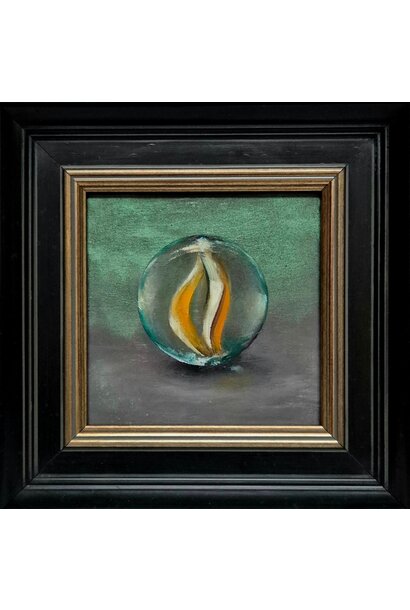 Garth Nichol - Sand Diamond, 2025 - Oil on dibond - 18x18cm framed