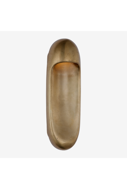 KELLY WEARSTLER - Esculpa 18" Elongated Wall Light - Museum Brass