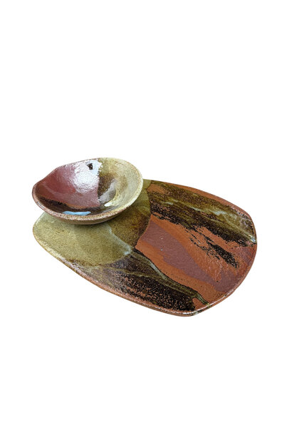 Linda Bretherton - Teamwork Serving Set, 2025 - Glazed stoneware