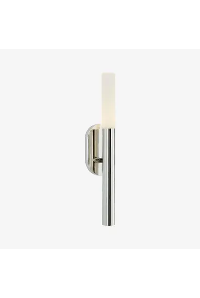 Kelly Wearstler - Rousseau Small Bath Sconce with Etched Crystal Polished Nickel