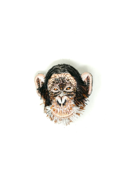 Trovelore - Happy Chimp Embellished Brooch - Handmade in India in Small Batches by Artisan