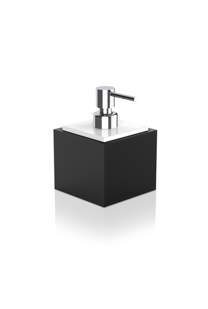 DW - Brownie - SSP Soap Dispenser - White Porcelain Vegan Leather - Germany