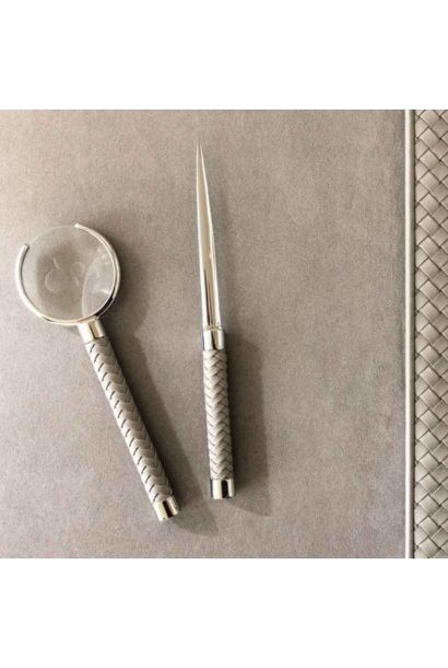 Riviere - Celio Handwoven Leather Letter Opener - Italy