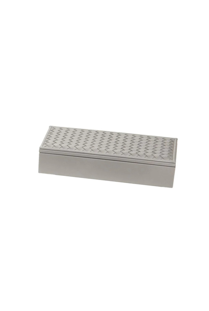 Riviere - Celio Handwoven Leather Rectangular Box - Italy