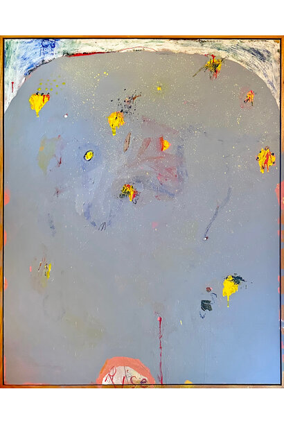 Harold David - In the Morning of My Winter, 2025 - Mixed media on canvas with painted frame - 155x125cm framed