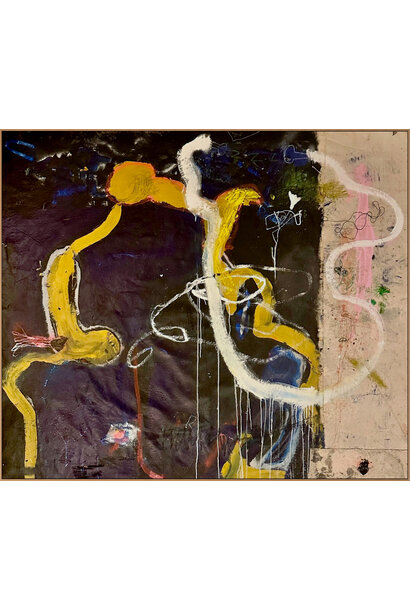 Harold David - The Nine Lives of a Tulip, 2025 - Mixed media on canvas - 133x160cm framed
