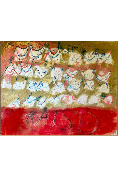 Harold David - After the Tents, 2025 - Mixed media on canvas - 140x170cm framed