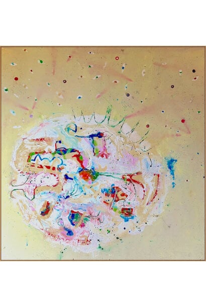 Harold David - An Echo In the Eye, 2025 - Mixed media on canvas - 165x160cm framed