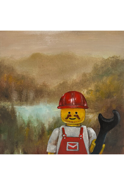 Garth Nichol - Jules, 2025 - Oil on board - 33x33cm framed