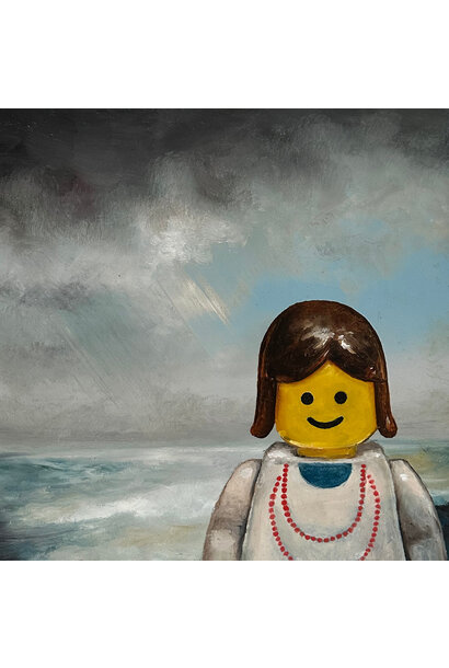 Garth Nichol - Wendy, 2025 - Oil on board - 33x33cm framed