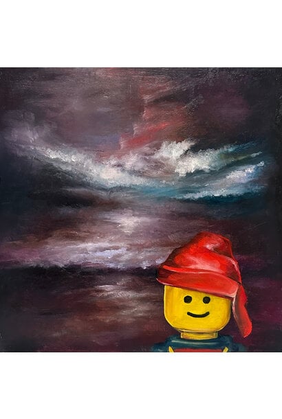 Garth Nichol - Jack, 2025 - Oil on board - 33x33cm framed