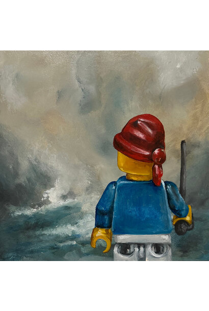 Garth Nichol - Rory, 2025 - Oil on board - 33x33cm framed