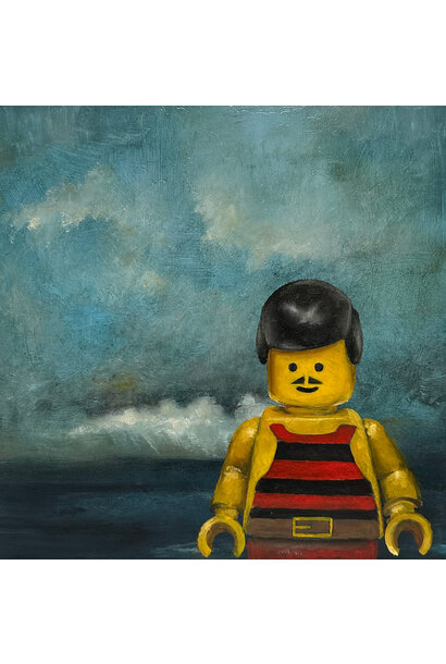 Garth Nichol - Jason, 2025 - Oil on board - 33x33cm framed