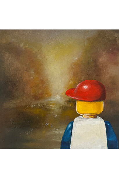 Garth Nichol - James, 2025 - Oil on board - 33x33cm framed