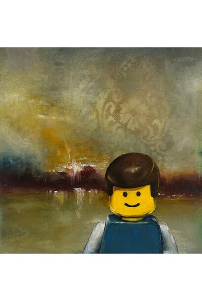 Garth Nichol - Charlie, 2025 - Oil on board - 33x33cm framed