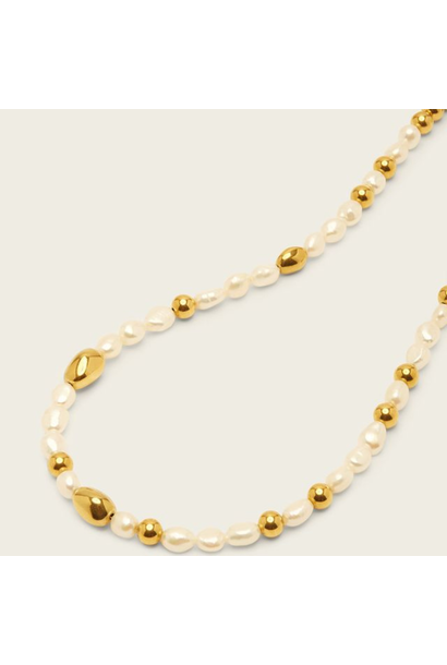 SPIRITUS STONES - PRIMAL LIGHT COLLECTION - Primal Sage Necklace with Pearls