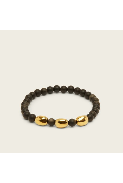 SPIRITUS STONES - PRIMAL LIGHT COLLECTION - True Spirit Bracelet with Obsidian