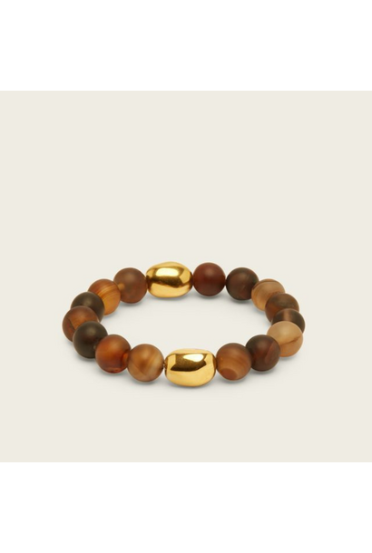SPIRITUS STONES - PRIMAL LIGHT COLLECTION - Ancient Strength Bracelet with Sardonyx