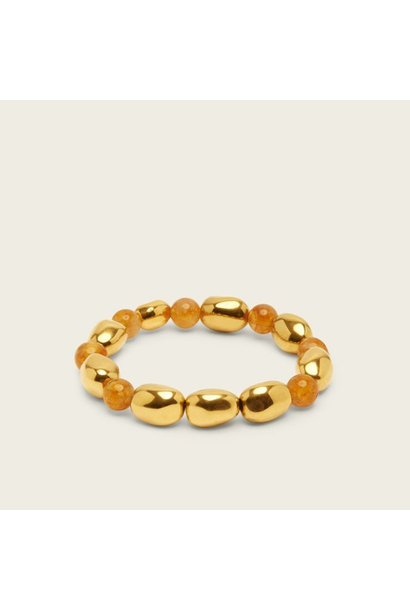 SPIRITUS STONES - PRIMAL LIGHT COLLECTION - Golden Abundance Bracelet with Citrine