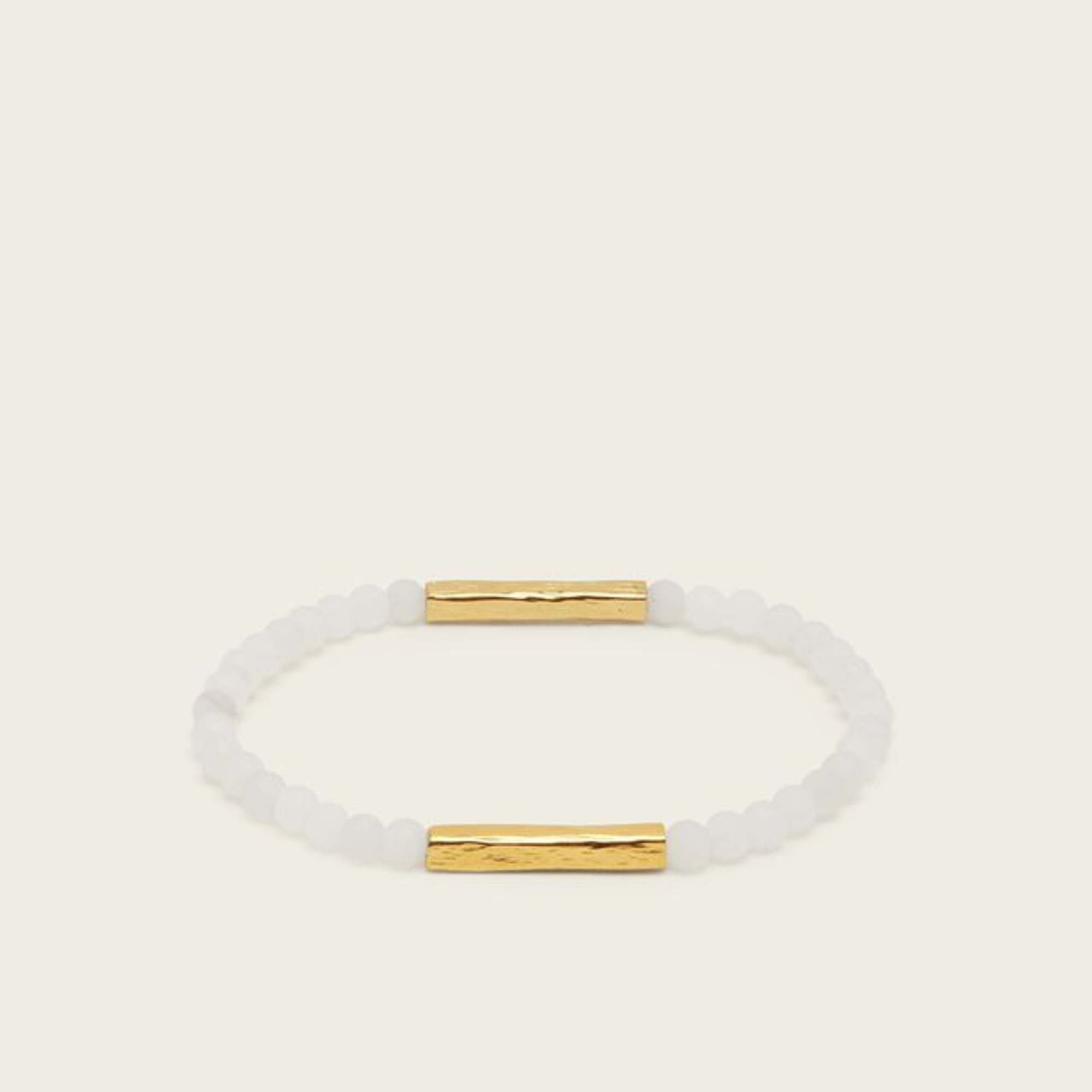 SPIRITUS STONES -  PRIMAL LIGHT COLLECTION - Tranquil Dawn Bracelet with White Jade-1