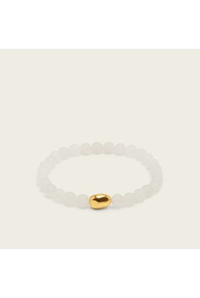 SPIRITUS STONES - PRIMAL LIGHT COLLECTION - Primal Peace Bracelet with White Jade