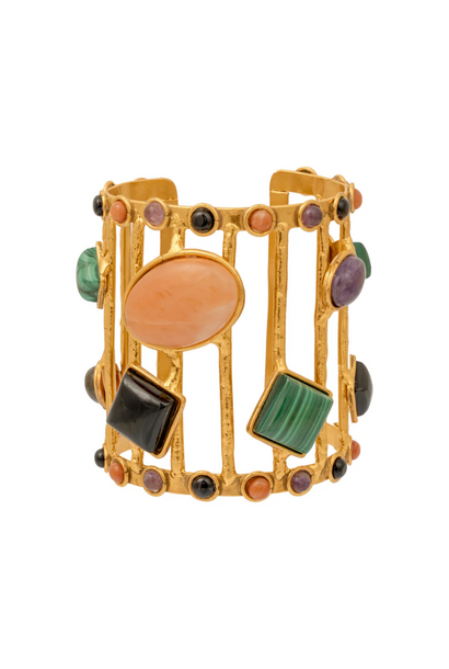 Sylvia Toledano - Cage Cuff - Mix Stones - Paris