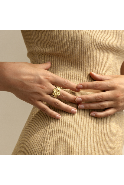 JOYASABI - Song of the Naiad Ring - 18ct Gold with Diamond - Handmade in Tasmania