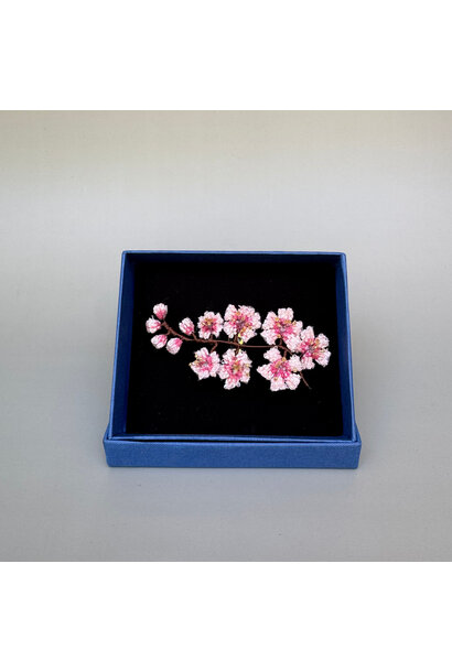 Trovelore - Sakura Embellished Brooch - Handmade in India in Small Batches by Artisan