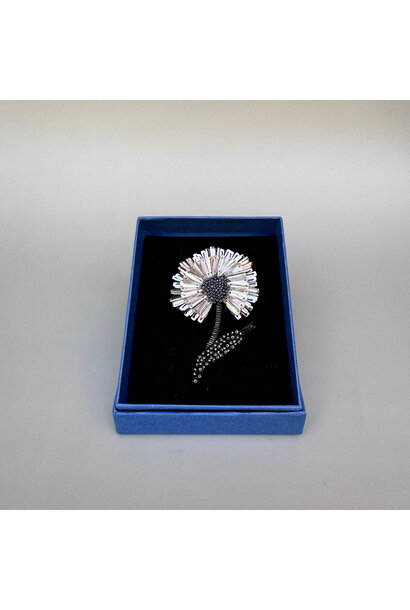 Trovelore - Ruffle Flower Embellished Brooch - Handmade in India in Small Batches by Artisan