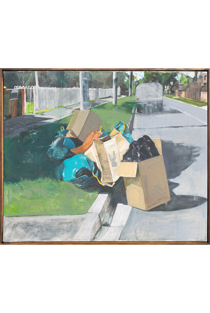 Margaret McIntosh - And Look at the End of the Day, 2025 - Oil on canvas - 58.5x68.5cm framed