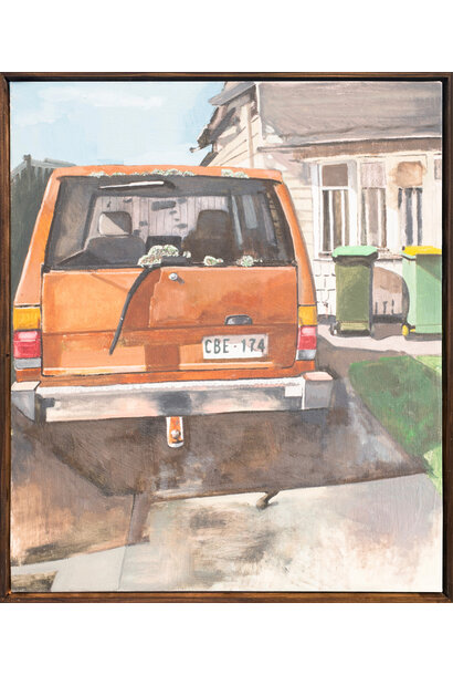 Margaret McIntosh - Lichen #4, 2024 - Oil on canvas - 68.5x58.5cm framed