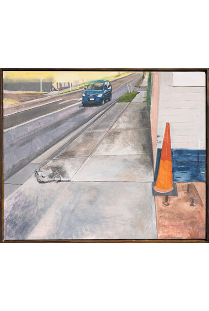 Margaret McIntosh - Mum Can You Take a Picture of Me, 2025 - Oil on canvas - 48.5x58.5cm framed