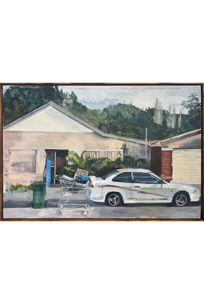 Margaret McIntosh - Queenstown, TAS, 2024 - Oil on canvas - 58.5x86.5cm framed