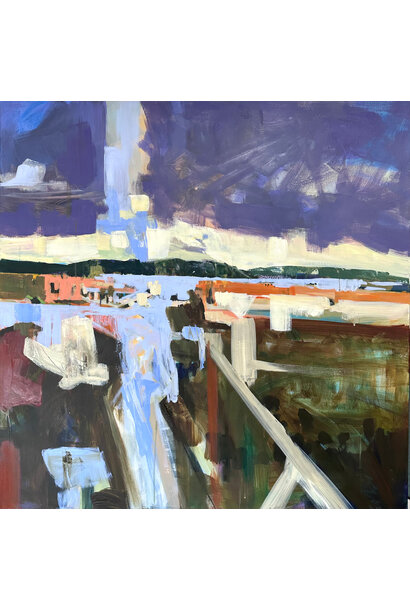 Mike Staniford - Steps Beyond the Horizon, 2025 - Acrylic on canvas - 102x102cm