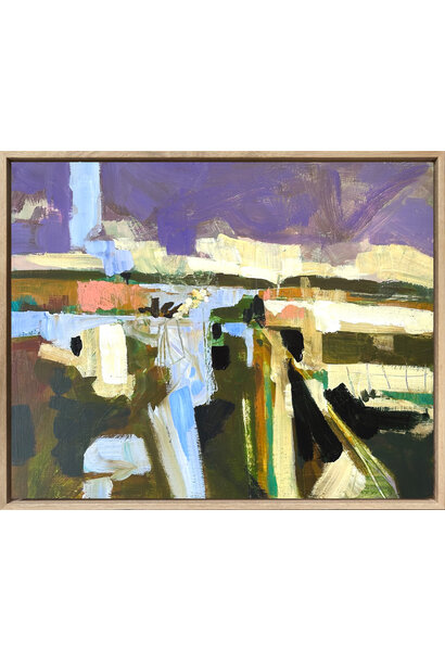 Mike Staniford - Unwritten Horizons, 2025 - Acrylic on board - 43x53cm framed