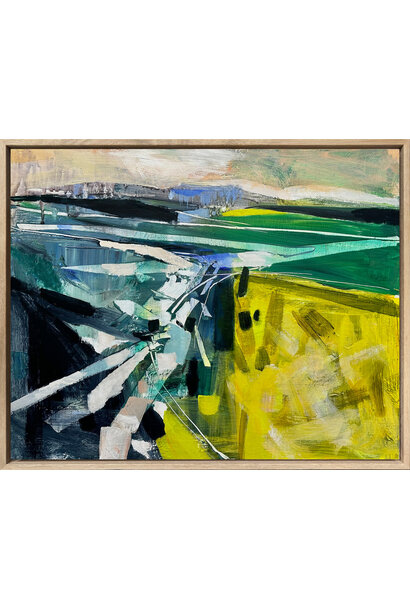 Mike Staniford - Sweeping Land, 2025 - Acrylic on board - 43x53cm framed