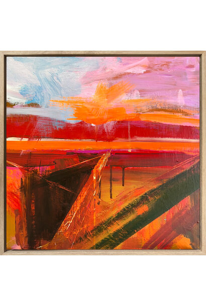 Mike Staniford - Guiding Light, 2025 - Acrylic on board - 43x43cm framed