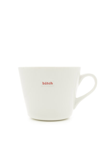 bitch White Ceramic Mug 350ml by Keith Brymer Jones