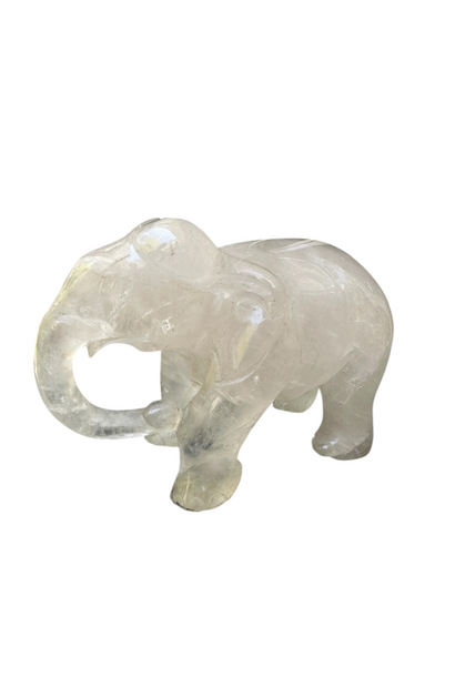 Quartz Elephant  - H12 W10 L27cm