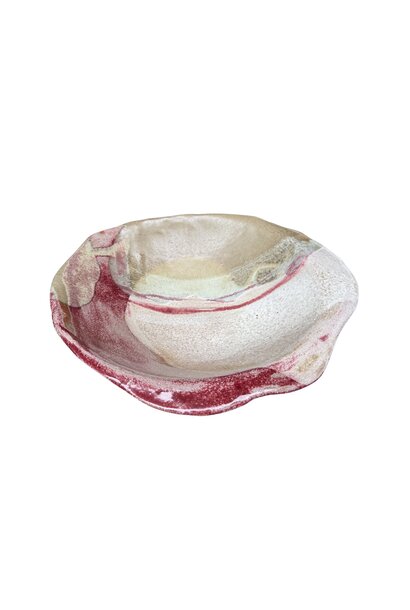 Linda Bretherton - Rainforest Bowl #2 - Glazed stoneware - 8x30.5x27.5cm