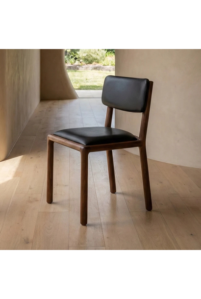 The Wood Room - Palisade Dining Chair - American Walnut Schwartz Leather